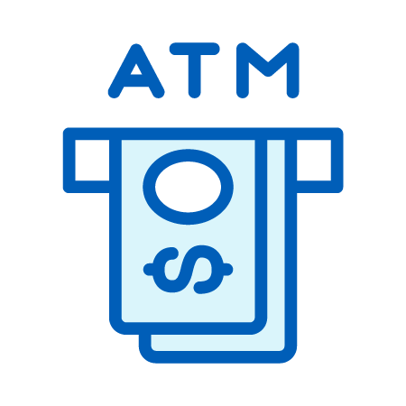 Cash Dispensing From ATM Icon