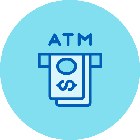 Cash Dispensing From ATM Icon