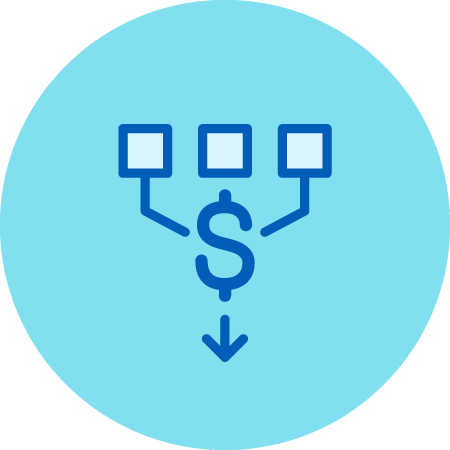 Three Payments Merge Into One Icon
