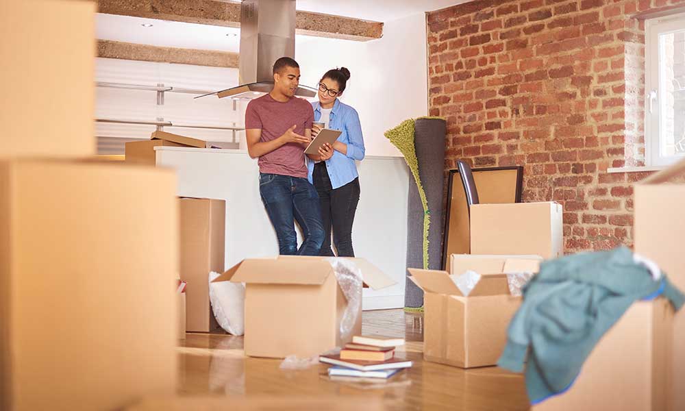 couple planning to move into apartment