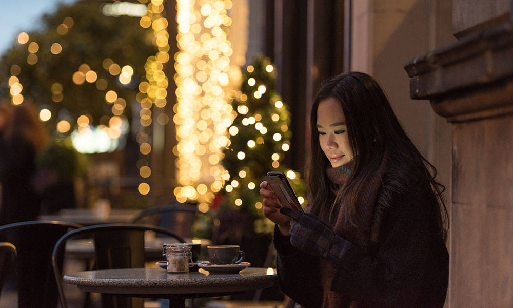 holiday shopping on smartphone