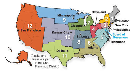Federal Reserve Map