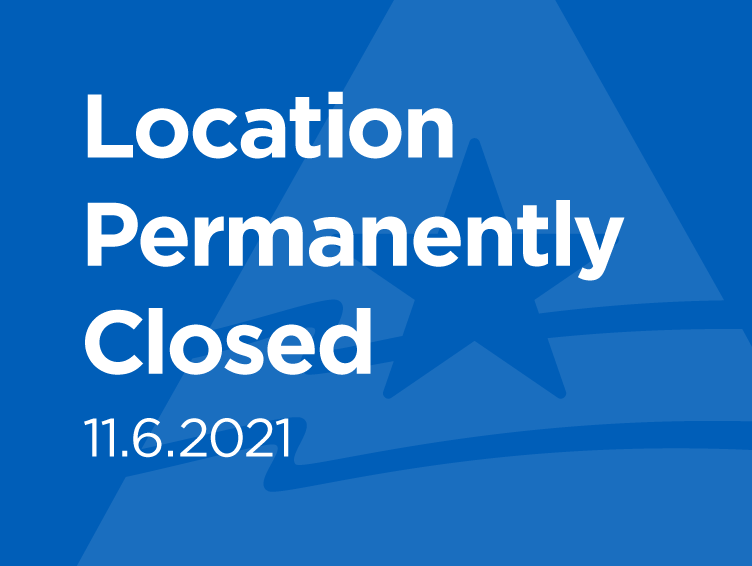 Location Permanently Closed on November 6, 2021