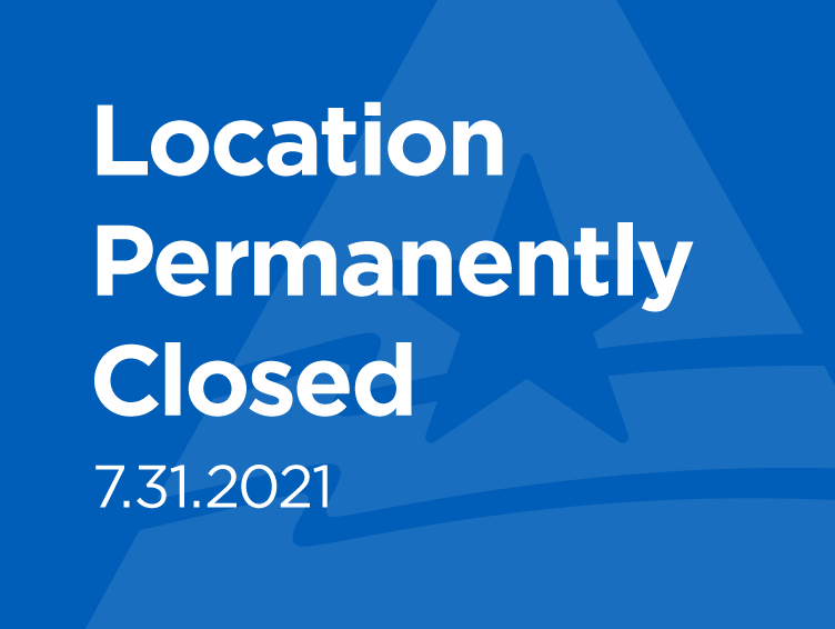 Location Permanently Closed on July 31, 2021