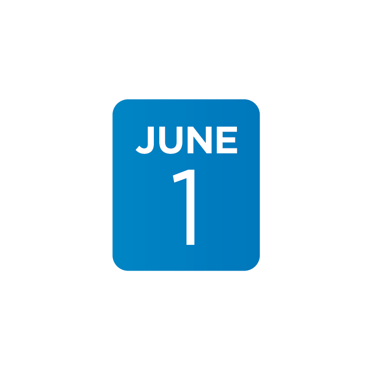 June 1
