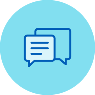 Web chat icon.
