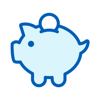Piggy bank icon.