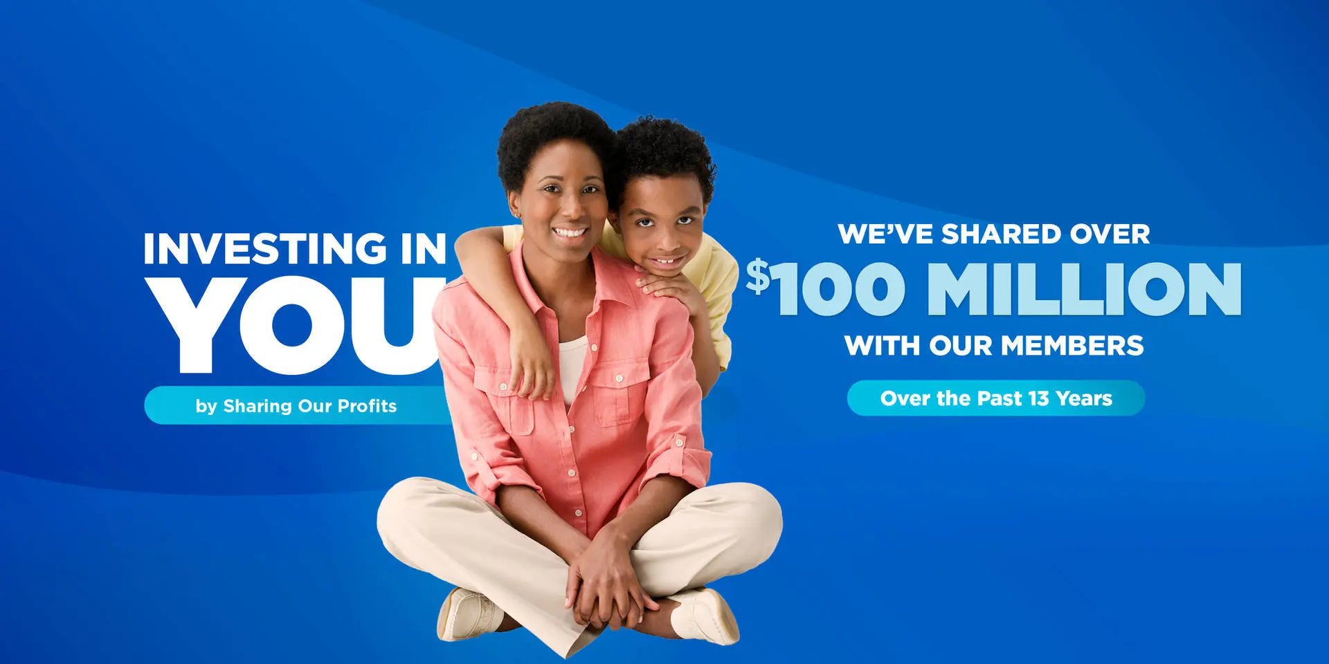 Happy Mom and Son, Investing in YOU by Sharing Our Profits